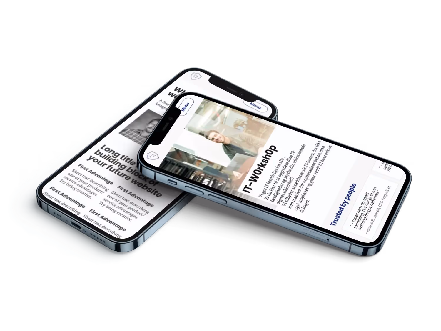 IT-Workshoppen website design