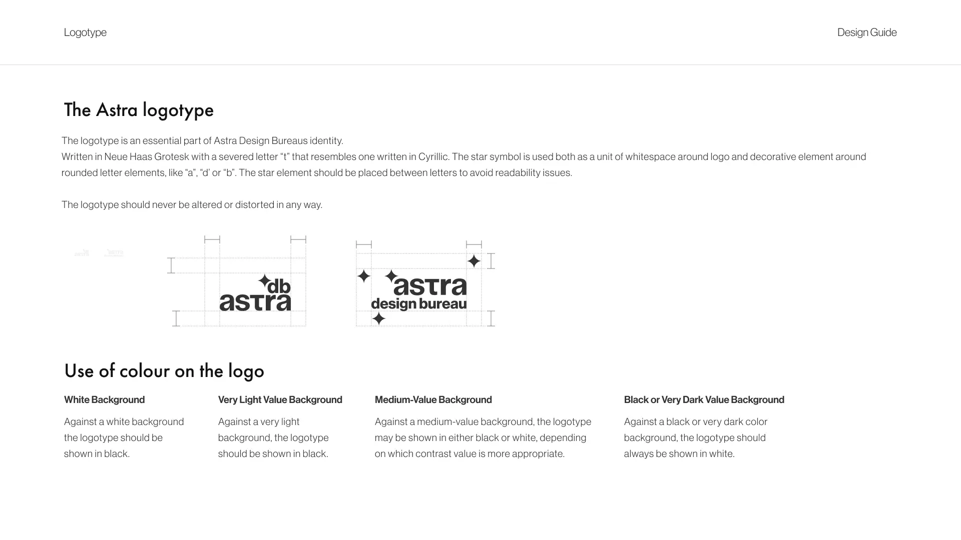 Astra logo rules